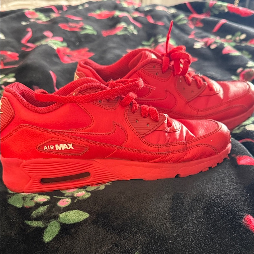 Nike Kids Air Max Bright Red Sneakers